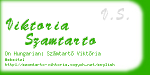 viktoria szamtarto business card
